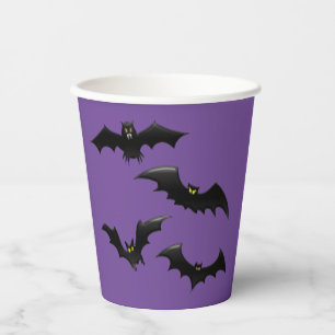Halloween Vliegende Vleermuizen Papieren Bekers