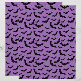 Halloween Vliegende Vleermuizen Print, Griezelen V