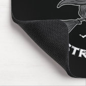 Halloween vlieginstructeur heks grappig kostuum WO Muismat (Hoek)