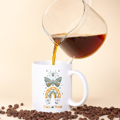 Halloween vlinders, regenboog en spinnen koffiemok