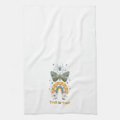 Halloween vlinders, regenboog en spinnen theedoek (Verticaal)