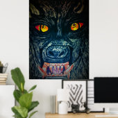 HALLOWEEN VOEDEN WEERWOLF POSTER (Thuiskantoor)