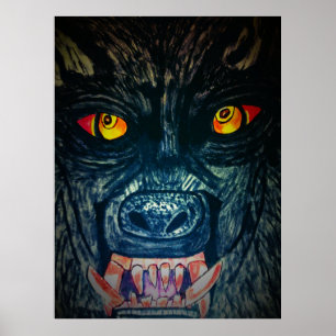 HALLOWEEN VOEDING WEERWOLF  POSTER