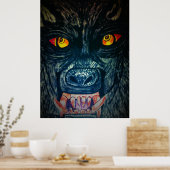 HALLOWEEN VOEDING WEERWOLF  POSTER (Keuken)