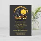 Halloween Voeg het Jaar van de Naam van de Familie Kaart (Staand voorkant)