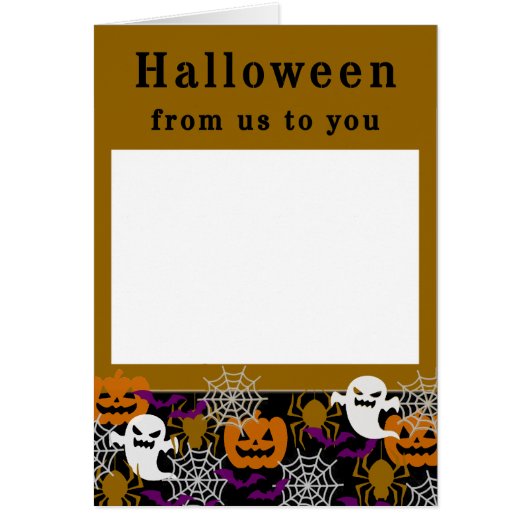 Halloween Voeg je eigen familiefoto toe (Voorkant)