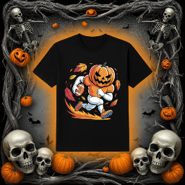 Halloween Voetbal Pompoen | Running Back T-shirt
