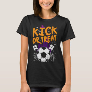 Halloween Voetbal Schop Of Behandel Voetbal Kostuu T-shirt