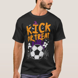 Halloween Voetbal Schop Of Behandel Voetbal Kostuu T-shirt