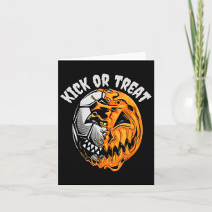 Halloween Voetbal Skelet  Kaart