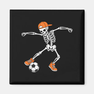 Halloween Voetbal Skelet Voetbal Trick Or Treat Magneet