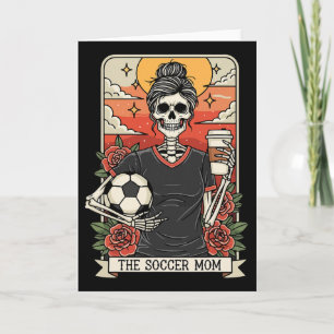 Halloween Voetbalmoeder Grappige Tarotkaart Skelet Kaart