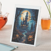 Halloween voetstuk teken reclamebord met voetstuk (Insitu)