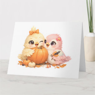 Halloween Vogel Beste Vrienden Bedanktkaart Bedankkaart