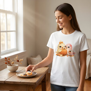 Halloween Vogel Vrienden Casual T-shirt