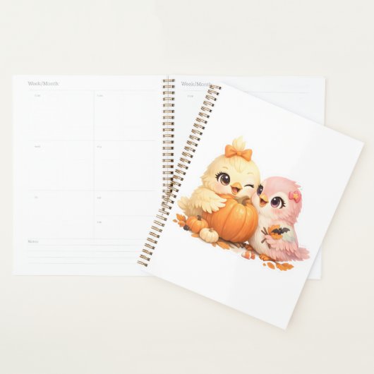 Halloween Vogel Vrienden Wekelijkse Planner (Display)