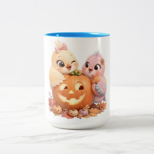 Halloween Vogels & Pompoen Mok (Center)