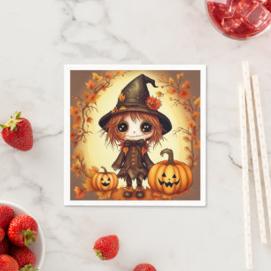 Halloween vogelverschrikker 1 servet