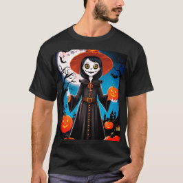 Halloween vogelverschrikker en pompoen T-shirt