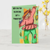 HALLOWEEN VOGELVERSCHRIKKER GRAP kaart (Gele Bloem)