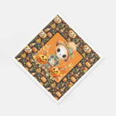 Halloween vogelverschrikker met Jack O lantaarns Servet (Hoek)