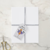 Halloween-vogelverschrikker met pompoen cadeaulabel (Met Touw)