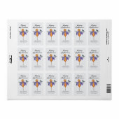 Halloween vogelverschrikker met pompoen etiket (Full Sheet)