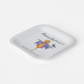 Halloween vogelverschrikker met pompoen papieren bordje (Gebogen)