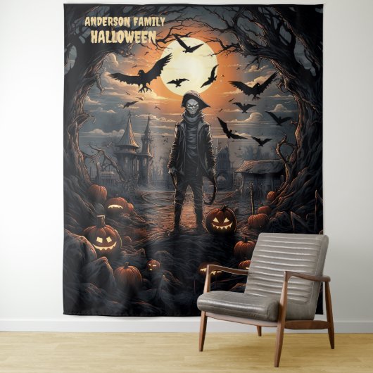 Halloween Vogelverschrikker Ophanging Wandkleed (In situ)