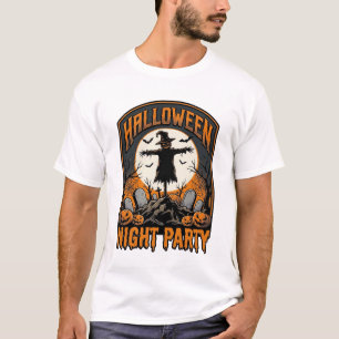 Halloween Vogelverschrikker Shirt Vintage Kerkhof 