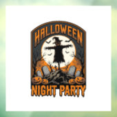 Halloween Vogelverschrikker Shirt Vintage Kerkhof  Raamsticker (Vel 3)