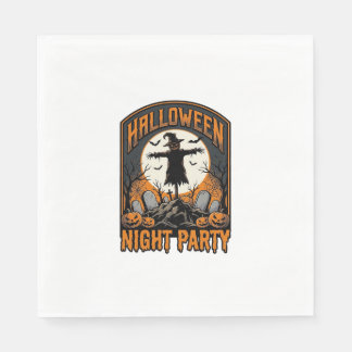 Halloween Vogelverschrikker Shirt Vintage Kerkhof  Servet