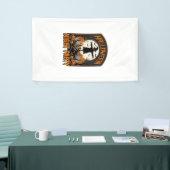 Halloween Vogelverschrikker Shirt Vintage Kerkhof  Spandoek (Beurs)