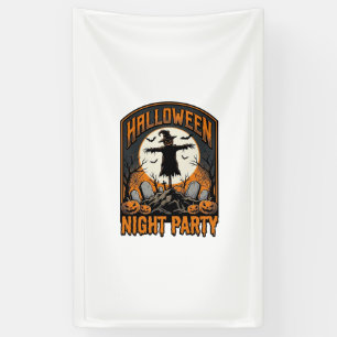 Halloween Vogelverschrikker Shirt Vintage Kerkhof  Spandoek