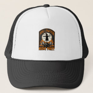 Halloween Vogelverschrikker Shirt Vintage Kerkhof  Trucker Pet