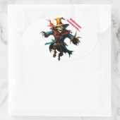 Halloween vogelverschrikker sticker (Tas)
