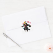 Halloween vogelverschrikker sticker (Envelop)
