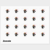 Halloween vogelverschrikker sticker (Vel)