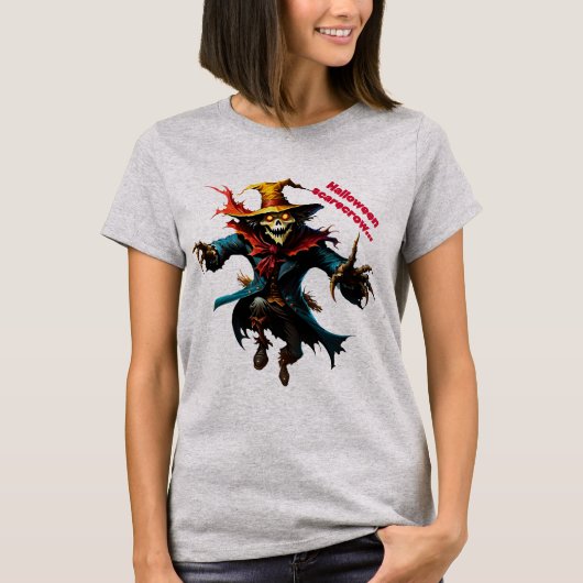 Halloween vogelverschrikker T-shirt (Voorkant)