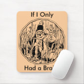 Halloween vogelverschrikker zonder brein muismat (Met muis)