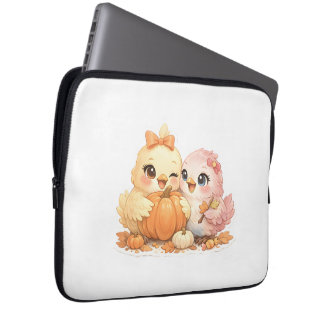 Halloween Vogelvrienden Herfst Laptophoes Laptop Sleeve
