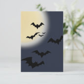 Halloween Volle Maan Met Vleermuizen Kaart (Staand voorkant)