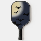 Halloween volle maan met vleermuizen pickleball paddle (Achterkant)