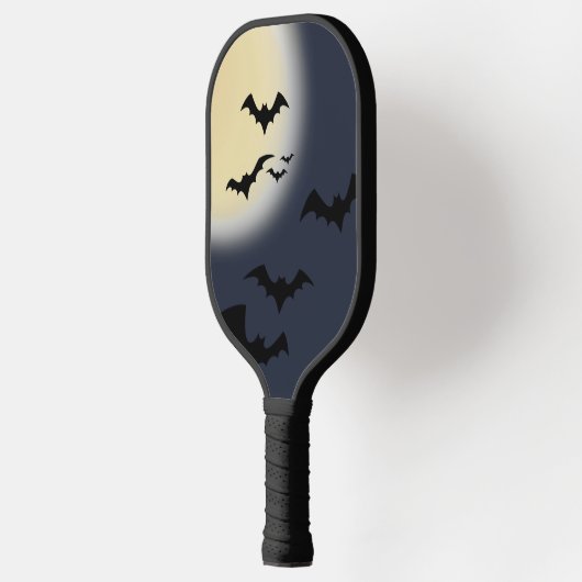 Halloween volle maan met vleermuizen pickleball paddle (Links)