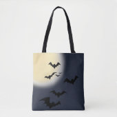 Halloween volle maan met vleermuizen tote bag (Voorkant)