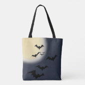 Halloween volle maan met vleermuizen tote bag (Achterkant)