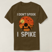 Halloween Volleyball Player Spike Game Sport Net  T-shirt (Design voorkant)