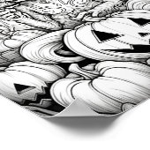 Halloween volwassen kleuring poster (Hoek)