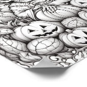 Halloween volwassen kleuring poster (Hoek)