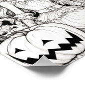 Halloween volwassen kleuring poster (Hoek)